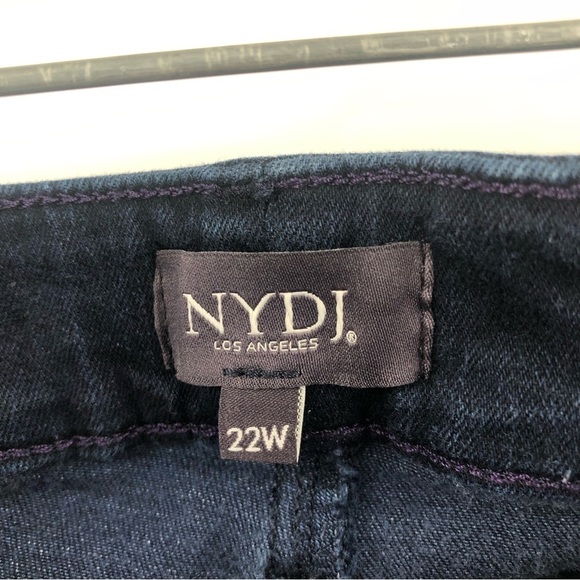 NYDJ 22 Ami Skinny Ankle Jeans Dark plus Sinclair blue 0851 - Picture 5 of 13